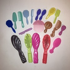 Barbie Doll and other Hair Brushes Vintage Lot of 19
