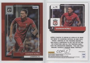 2022-23 Panini Donruss Optic Red Prizm /165 Darwin Nunez #75