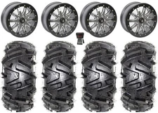 Pro Armor Halo 10 Bdlk 16"Wheels Ti 30"Moto MTC Tires UForce U10 Pro/U10 XL Pro