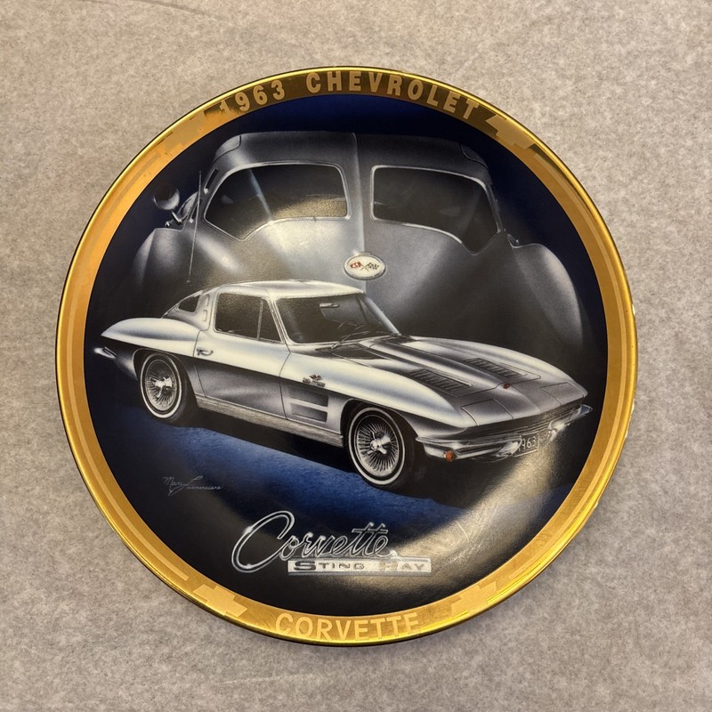 1963 Chevrolet Corvette Sting Ray Classic Plate Collection No 0903 Very Low # $$