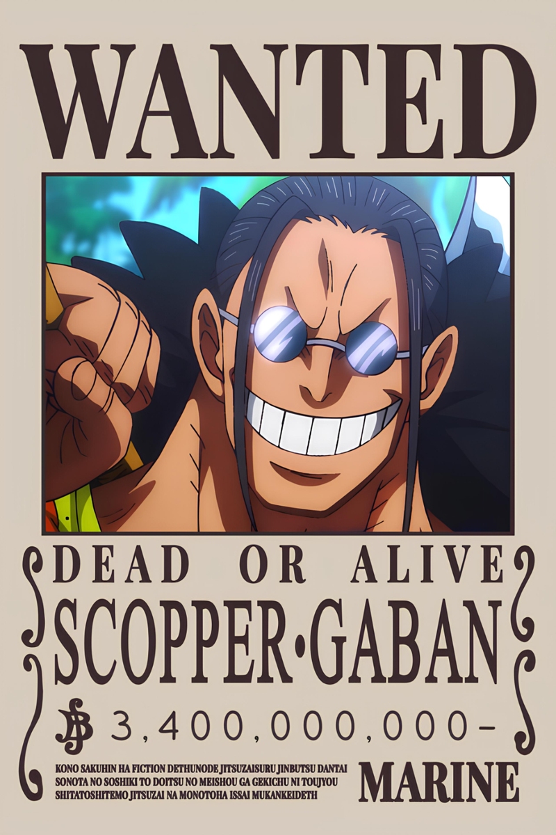 SCOPPER GABAN WANTED ONE PIECE 8