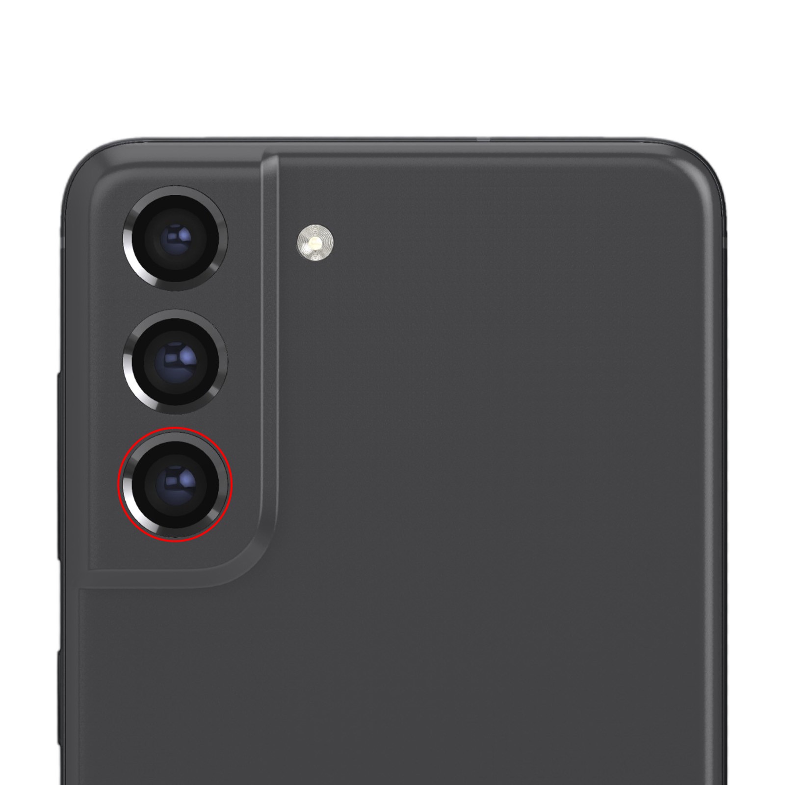 Téléobjectif transparent Clappio éviter le zoom numérique S21 FE