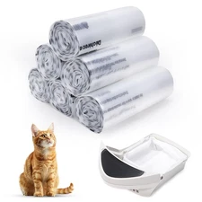 150 Pack Heavy Duty Self-Cleaning Litter Box Liners, with Litter-Robot 3/4, E...