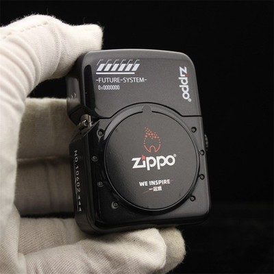 Genuine Zippo Future Smart Lighter Black OLED Display USB