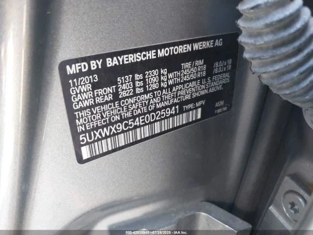 Maletero/portón trasero con apertura y cierre eléctrico para BMW X3 2660025 11-17 Foto 4 de 4