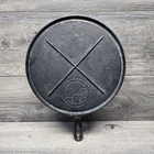 Griswold Large Block Logo Cast Iron Griddle No. 9 With X Brace  739 C Vintage