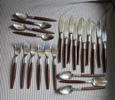 Vintage American Tempo   Danish Mid-Century Modern   Flatware 23 Pieces   Japan