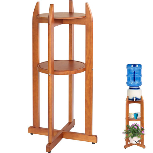 Natural Solid Wood Water Dispenser Stand (32.8"Hight-11.2"Wide) Ceramic Water...