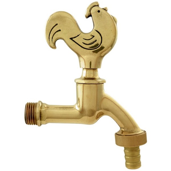 "Auslaufventil Wasserhahn Mit Schlauchverschraubung SchlauchtüLle Messing 1/2\""-image