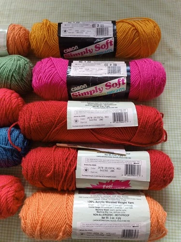15 Skeins Caron Simply Soft Yarn 3 oz Mixed Colors 4 ply Worsted Weight NOS image 8