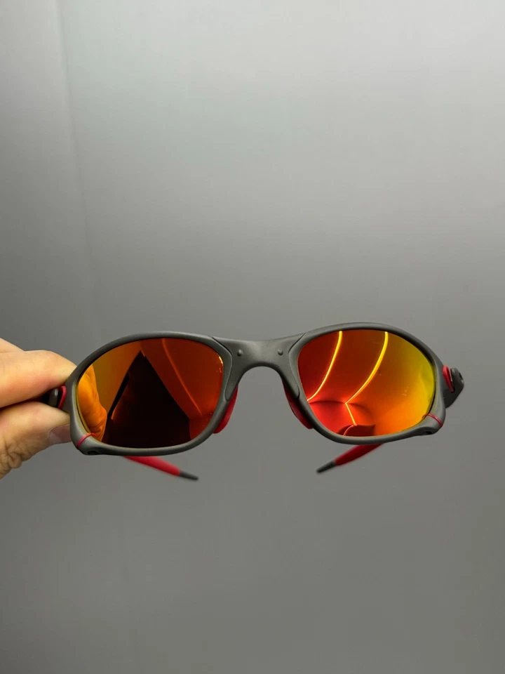 Oakley X-Metal Juliet Sunglasses Ruby Lens/Grey Frames - Image 3 of 4
