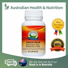 NATURE'S SUNSHINE LEMON BALM 60C // STRESS, INSOMNIA SUPPORT + FREE SHIPPING