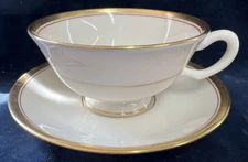 Lenox Nydia Demitasse Cup & Saucer Gold Trim Made in USA P-419-W (15 Available)