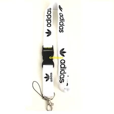 Adidas Lanyard Detachable Keychain iPod Camera Strap Badge ID AdiWhite