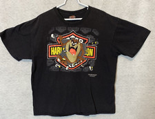 Taz Harley Davidson T Shirt 1991 Fun Wear XL Single Stitch Sleeve Vintage