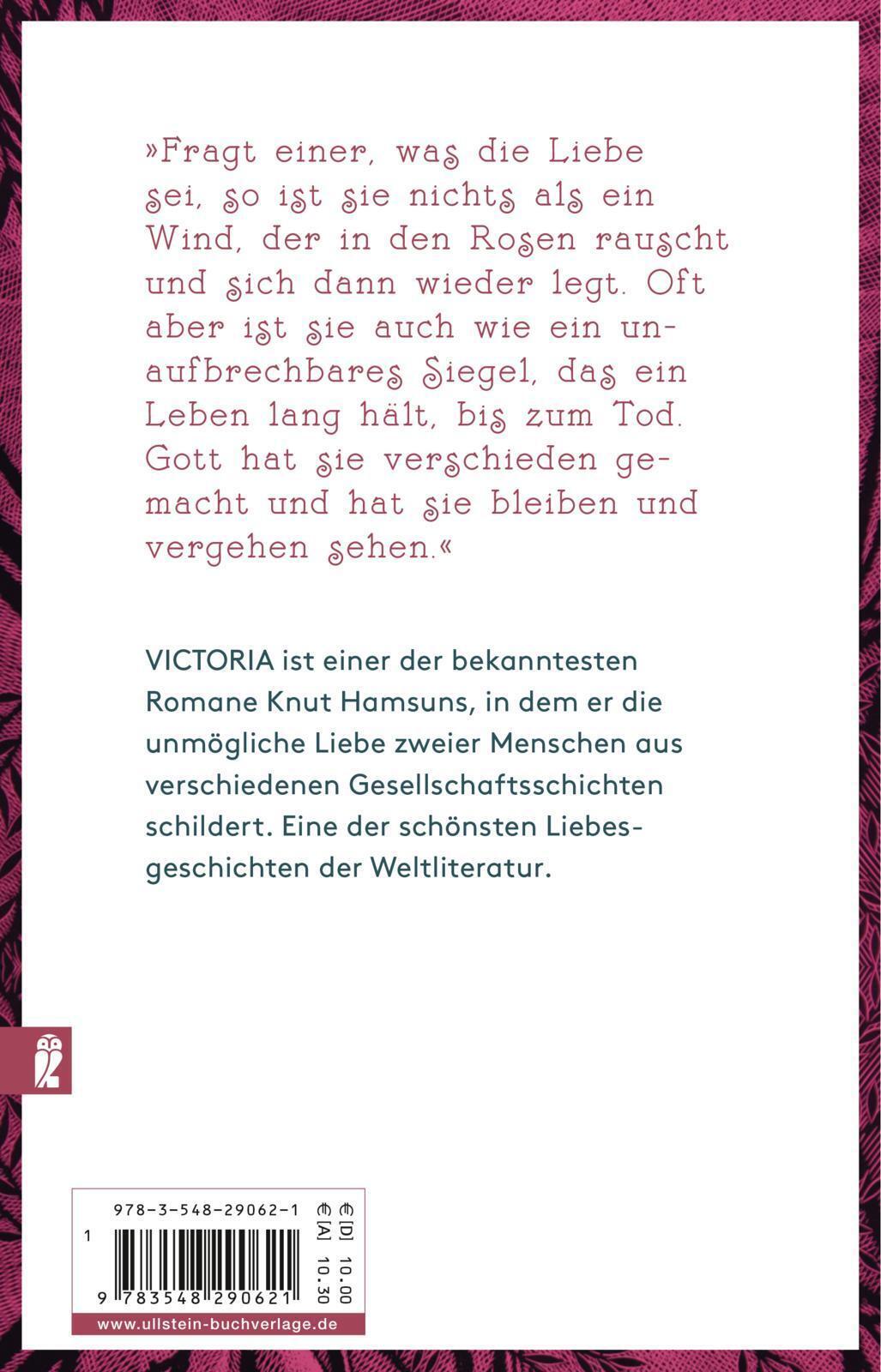 Thumbnail - Victoria | Eine Liebesgeschichte | Knut Hamsun | Taschenbuch | 160 S.