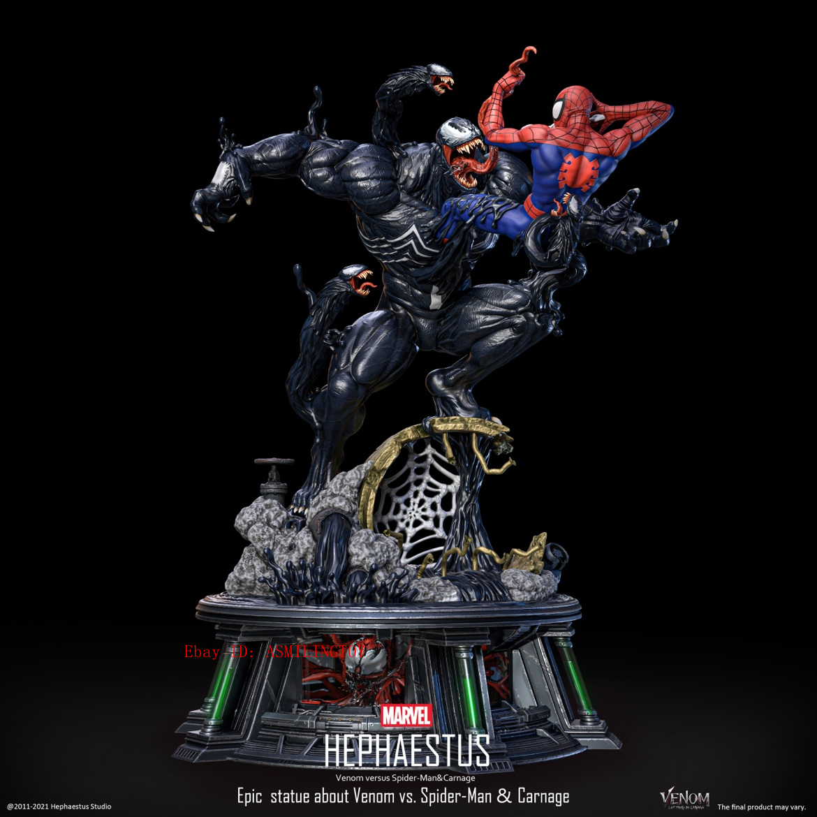 Buy Hephaestus Epic Statue Venom vs. Spider-man & Carnage Statue