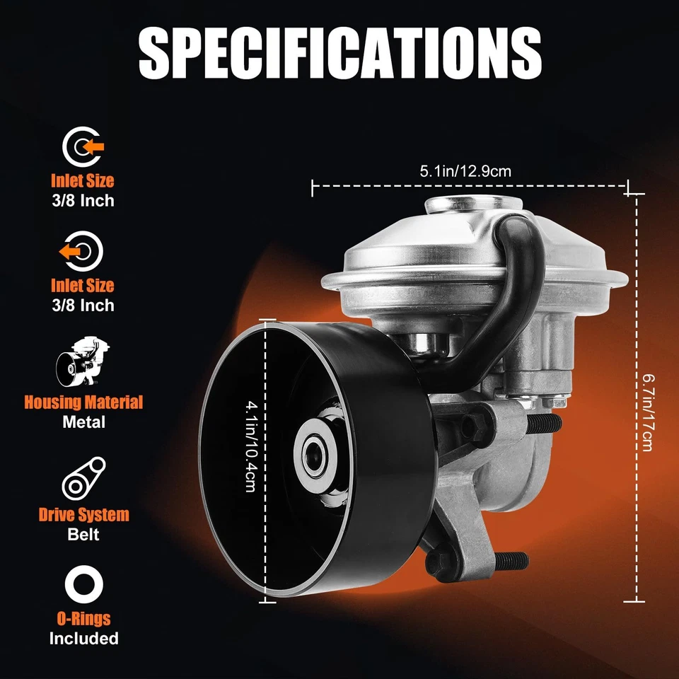 Bomba de vacío mecánica para Ford F250 F350 F Super Duty E350 Econoline Club Wagon Foto 3 de 4