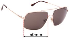 SFx Replacement Sunglass Lenses fits Tom Ford Aiden-02 TF585 - 60mm Wide