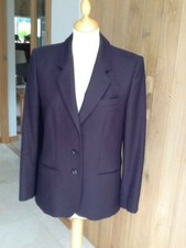 Laurel Ladies Classic Jacket Dark Navy Wool Elastane Size 38