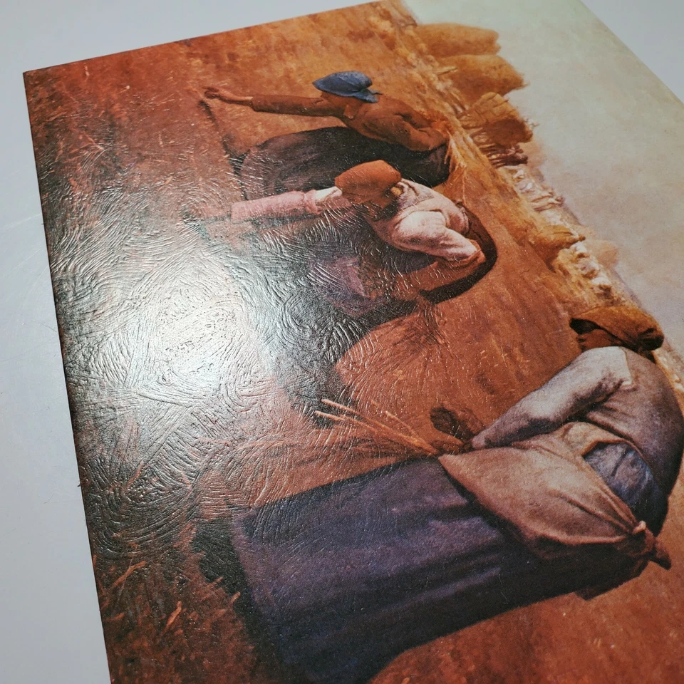 Vtg Conoco Gasoline Customer Appreciation Fine Art Print "The Gleaners" 10" x 8" - Image 3 of 4