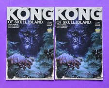 Lote de 2 cómics de Kong of Skull Island 1 Midtown Comics variante 9,4 casi nuevo 2016