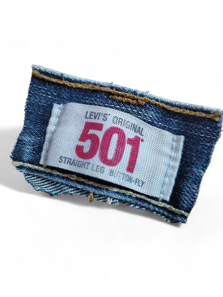 Levi's 501 Original Jeans Inside Label Replacement Tag Vintage Authentic Patch - Image 4 of 4