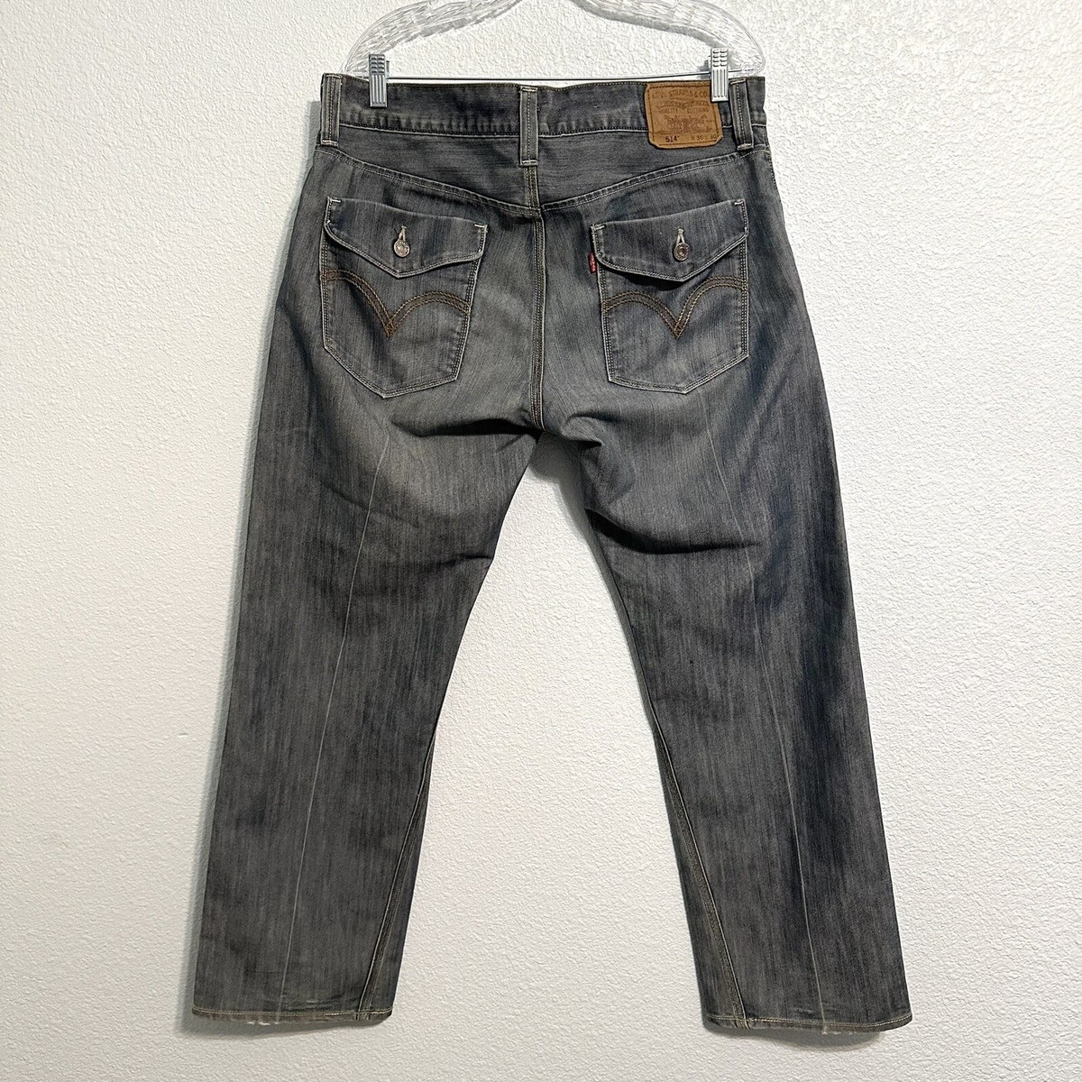 Levi's 514 Slim Straight Men's Size 36x30 Denim Blue Jeans