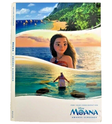 RARE* 🔥MOANA FYC DVD 🔥 Disney, Dwayne Johnson, Lin Manuel