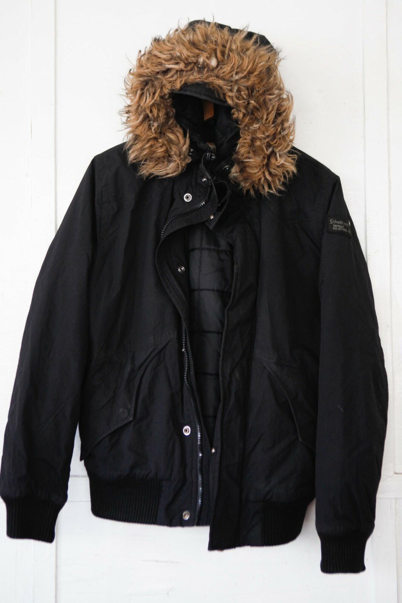 Schott men's hooded bomber jacket, M Size | eBay Schott men's hooded bomber jacket, M Size | eBay