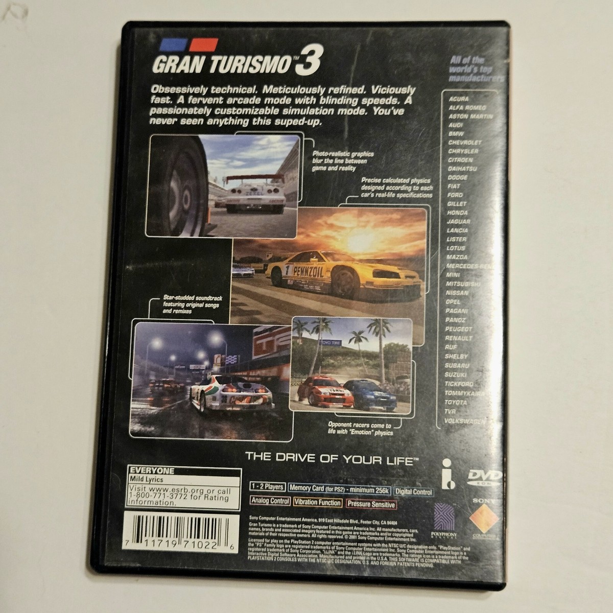 Gran Turismo A-spec Video Game (Sony PlayStation 2, 2006