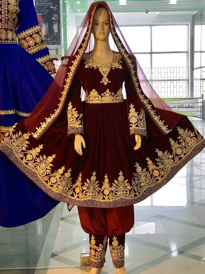 Mehroon bridal dress cheap