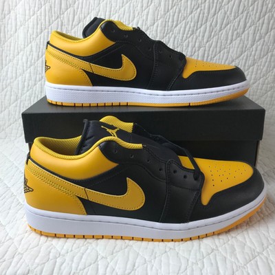 Jordan Air Jordan 1 Low Black Yellow Ochre White Leather Sneaker 13M Jordan 1 Low Yellow Ochre Men main image 3