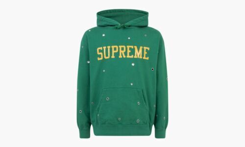 BRAND NEW SS17 SUPREME TWILL TAPE HOODED SWEATSHIRT HOODIE BLACK