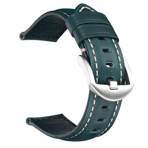 Retro Watch Band Universal 18mm 20mm 22mm 24 26mm Genuine Leather Strap Bracelet - Picture 8 of 38