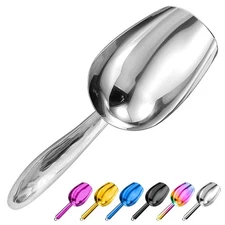Metal Ice Scoop 3 Oz, Small Stainless Steel Ice scooper