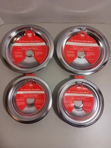 Choix judicieux 6” et 8” Chrome Drip Bowl Set Nouveau avec des étiquettes