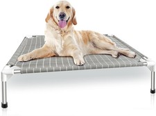 Elevated Dog Bed Pet Cot - Cots Beds for Medium Dogs  Medium, Grey