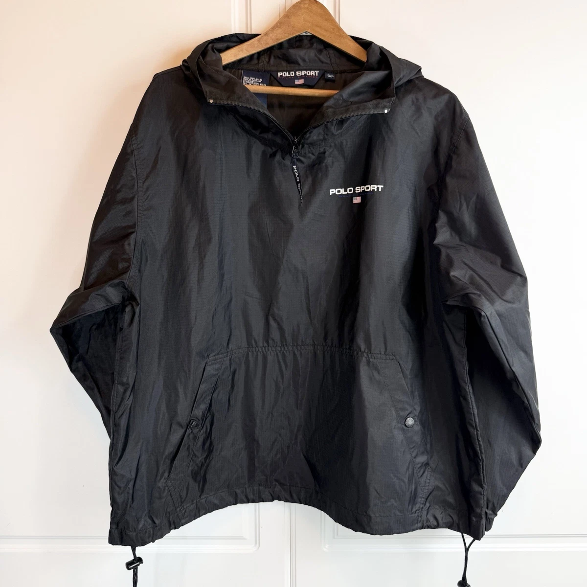 Vintage Polo Sport Ralph Lauren Jacket Mens Small Black