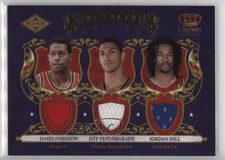 2009 Crown Royale Rookie Royalty Materials /499 Jeff Pendergraph Jordan Hill 4g8