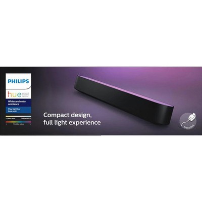 Philips Hue Play 1er Basis LED Tischleuchte Schwarz 2.000-6.500 Kelvin