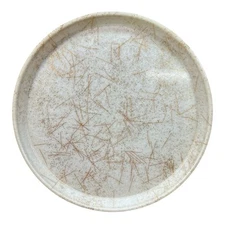 Cambro Camtray 16-inch Round Galaxy Parchment Gold Fiberglass Antique MCM Tray