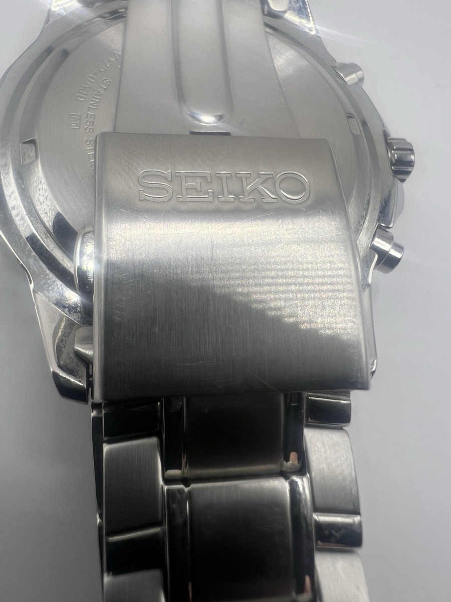 Seiko Solar Blue Men's Watch - V172-0AJ0 for sale online | eBay