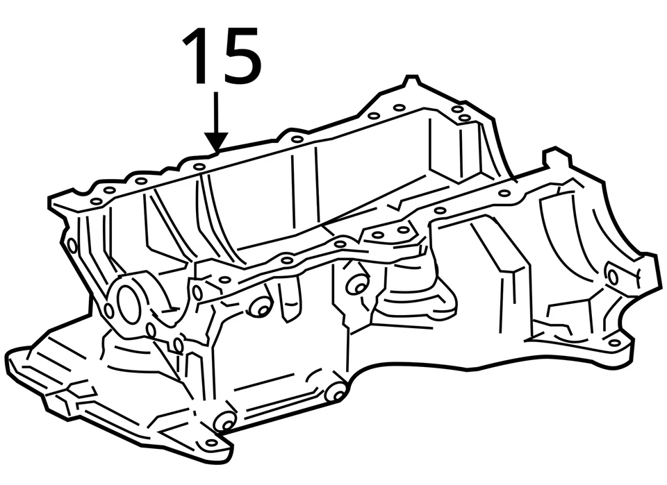 Toyota Echo 2000-2005 cárter de aceite del motor G3EFI Foto 4 de 4