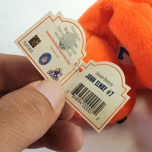 Limited Treasures Plush 1998 John Elway #7 Denver Broncos NFL Orange Pro Bear - Picture 6 of 11