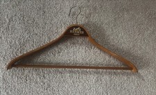 Appendino vintage Hermes Paris in legno con logo come nuovo
