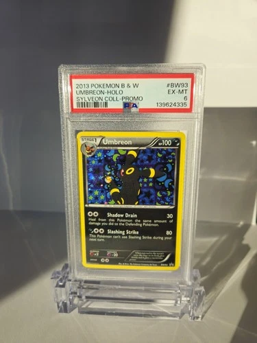 2013 POKEMON BLACK & WHITE PROMO #BW93 UMBREON-HOLO SYLVEON COLL-PROMO PSA 6
