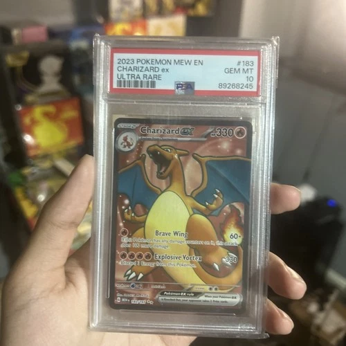 Charizard EX 183/165 Scarlet & Violet 151 Pokemon TCG PSA 10 English