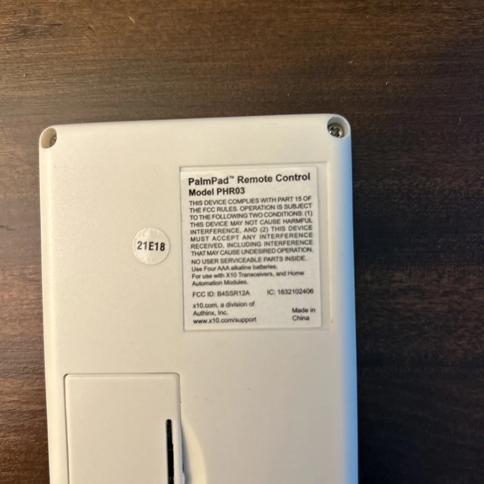 X10 Palm Pad Wireless Controller (PHR03) - Image 3 of 3