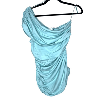 NEW Susana Monaco Gathered One Shoulder Top in Breathe Small